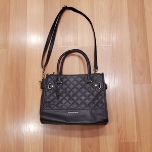 Womens Black Leather Shoulder Bag